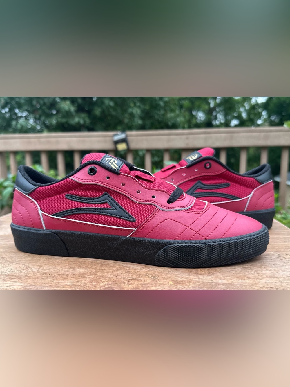 Lakai Cambridge Skate Shoes Men’s US 9.5 Red/Black FCAMB2504-001 New Without Box